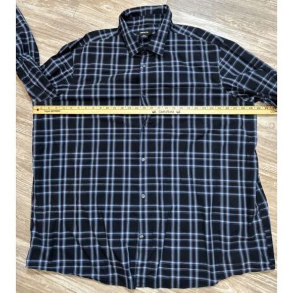 Claiborne Shirt Adult 3XLT TALL Casual Long Sleeve Cotton - Picture 3 of 6